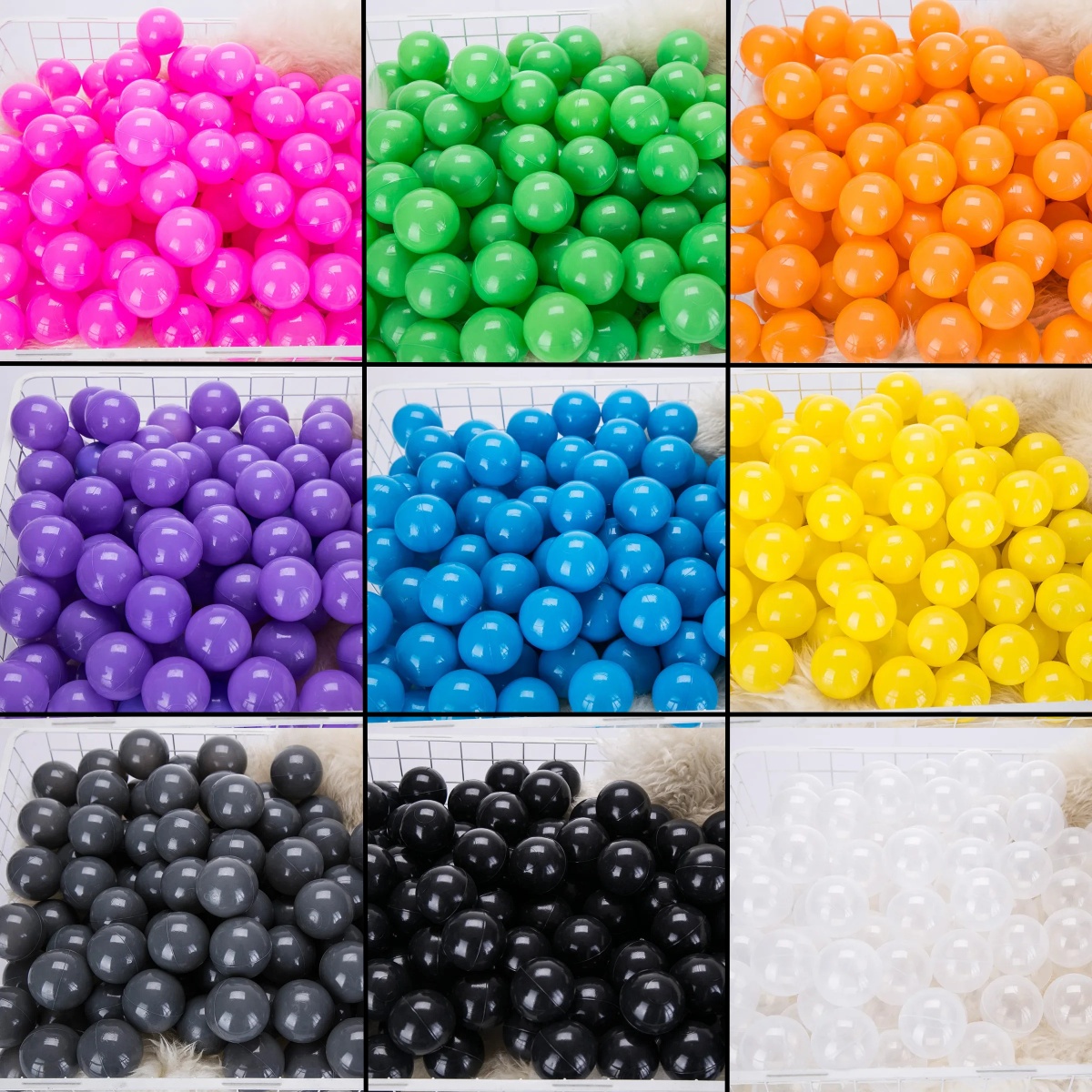 Kids Outdoor House Accessories - 50Pcs 55MM Baby Plastic Balls Water