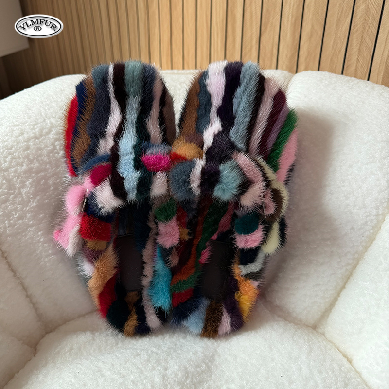 Kids Outdoor Obstacle Course - New Girl Luxury Mink Fur Slippers