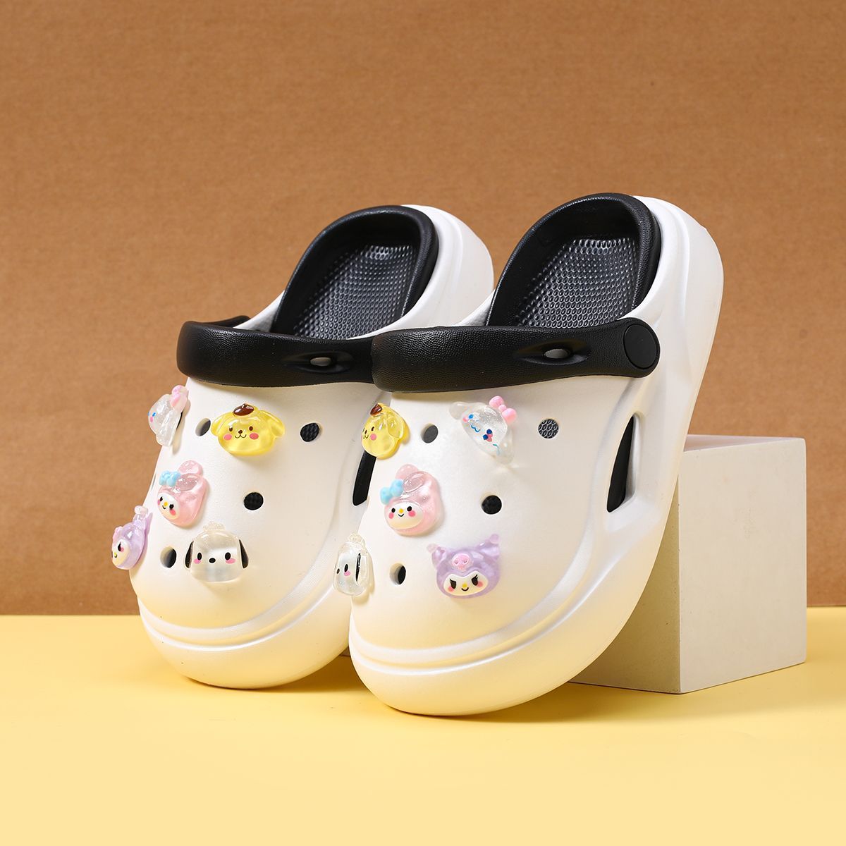Kids Outdoor Wear - Multi-Color Sanrio Themed Kids Clogs, Cute