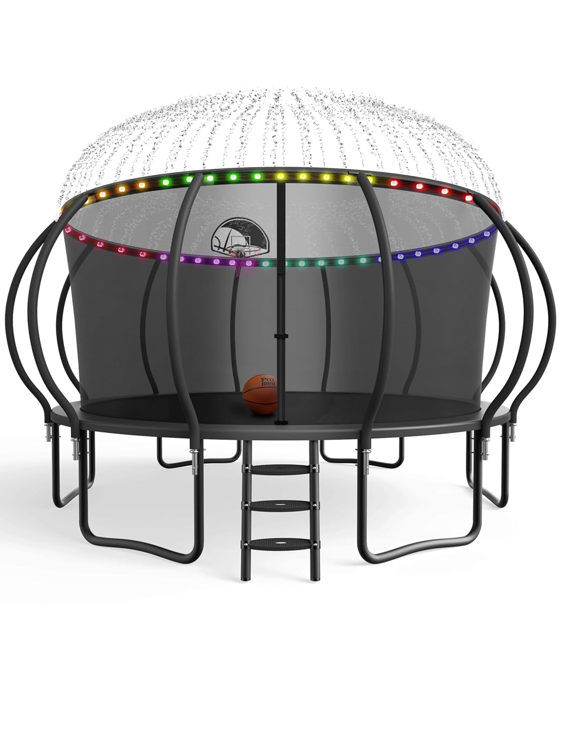 Outdoor Kid - Large Outdoor Trampoline with Basketball Hoop