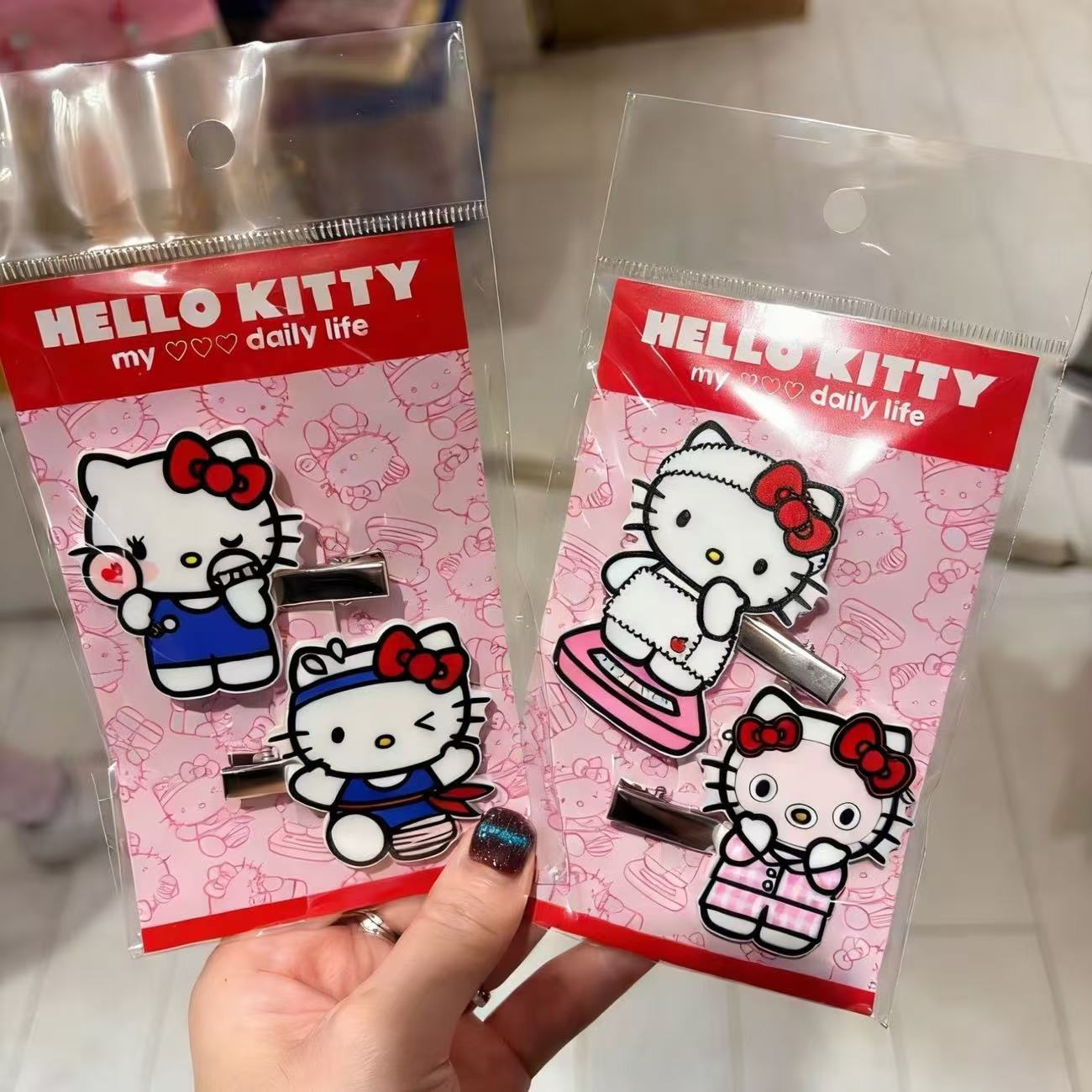 2Pcs Hello Kitty Acrylic Hair  - Kids Outdoor Outfit review and price