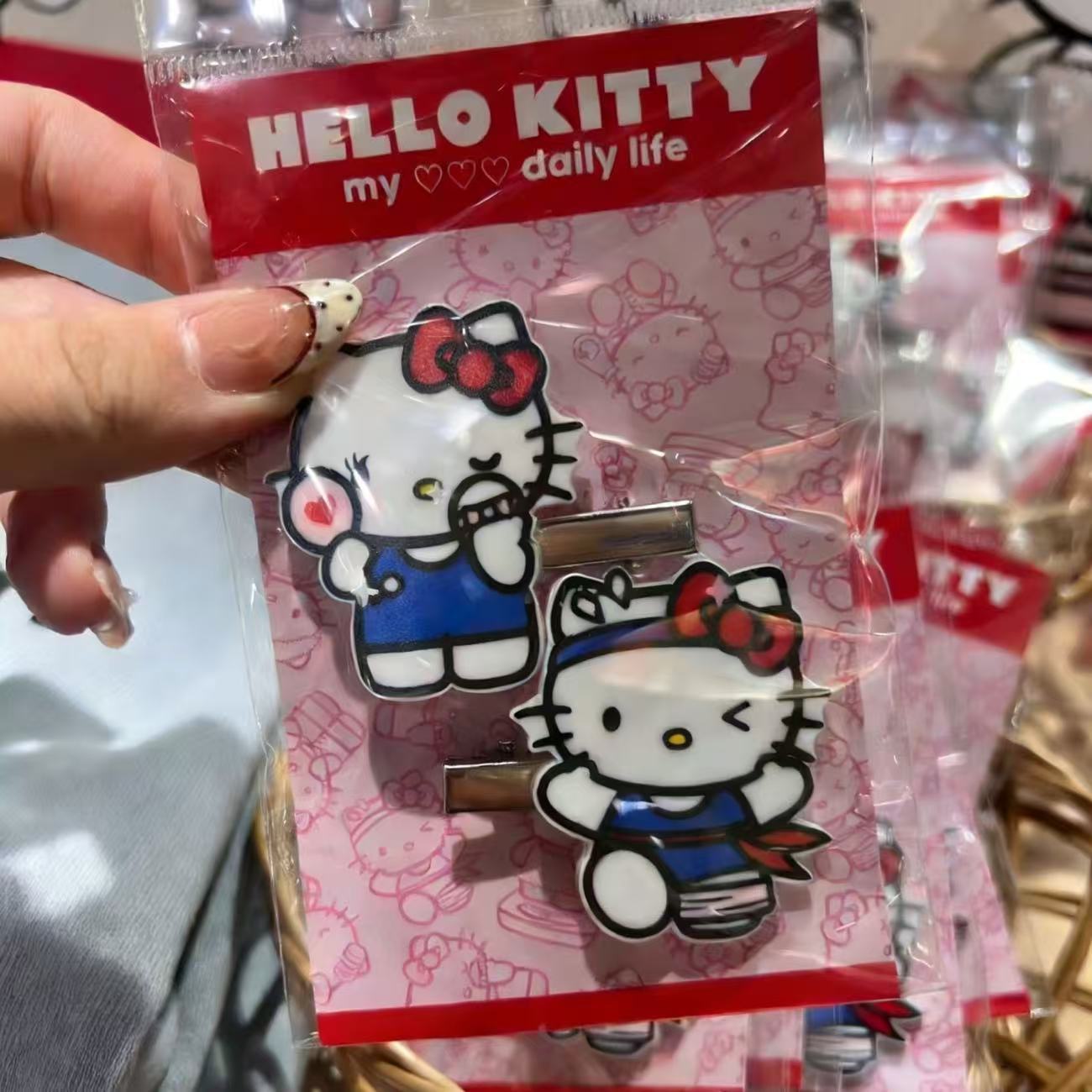 2Pcs Hello Kitty Acrylic Hair  - Kids Outdoor Outfit review and price
