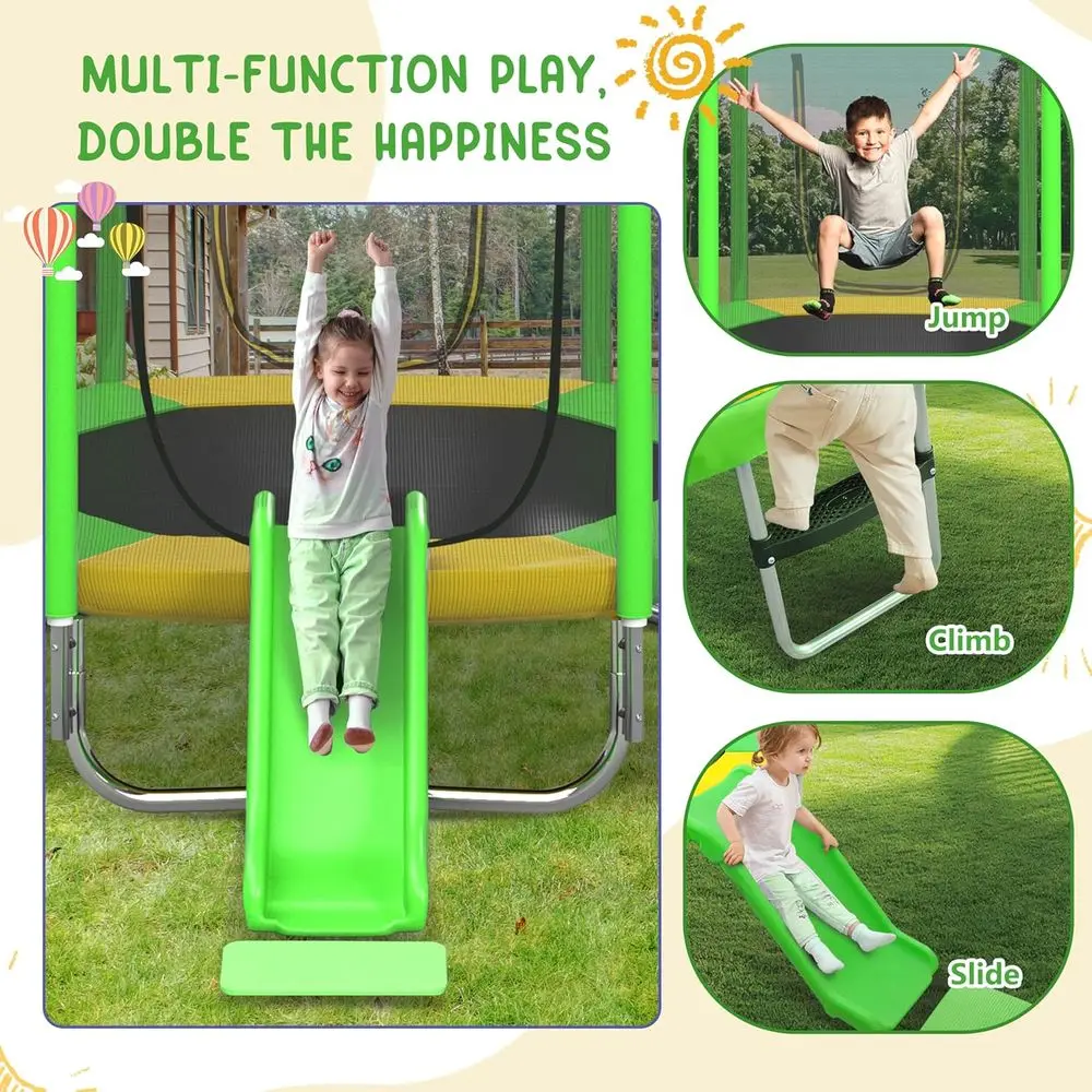 Round Outdoor Playground Tramp - Kids Outdoor Ladder review and price