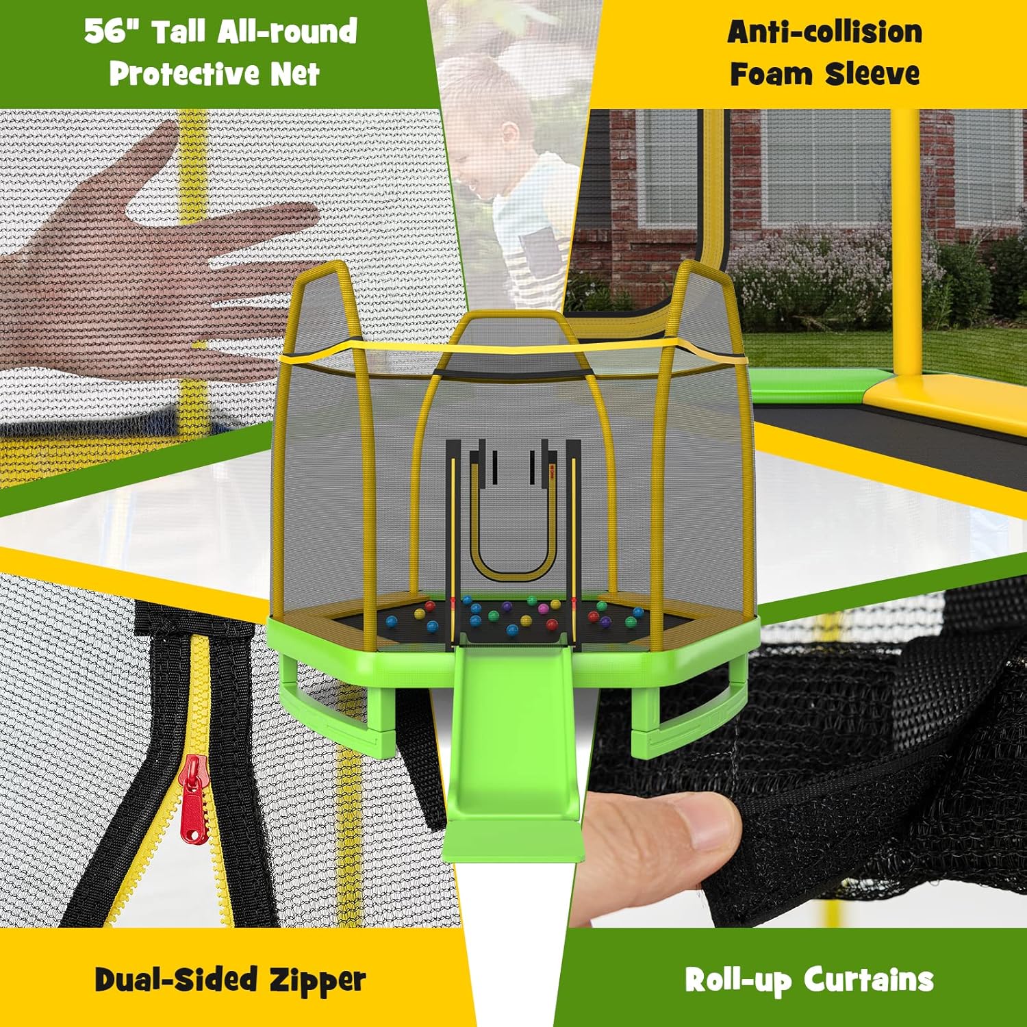Trampoline for Kids, 7FT Tramp - Kids Outdoor Ladder review and price