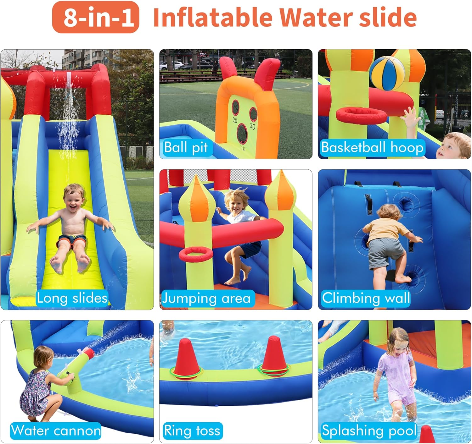 Kids Jumping Castle with Two L - Kids Outdoor Jumping review and price