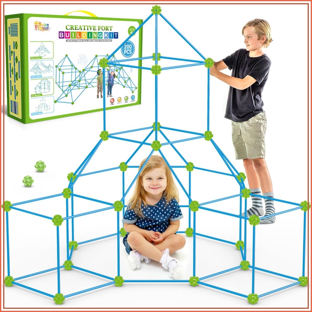200 Pcs Fort Building Kit for  - Outdoor Kid review and price