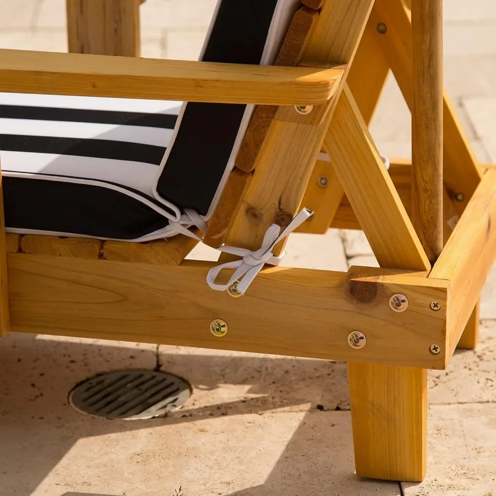 t Outdoor Wooden Chaise Lounge - Kids Outdoor Lounge Chair review and price
