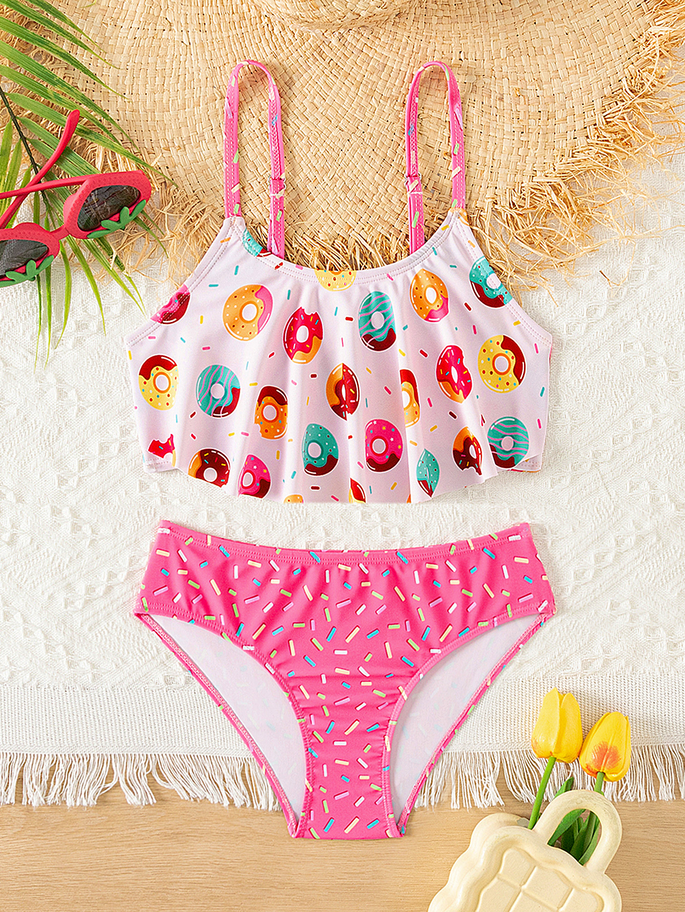 Donut Print Ruffle Girls 2 Pie - Outdoor Kid review and price
