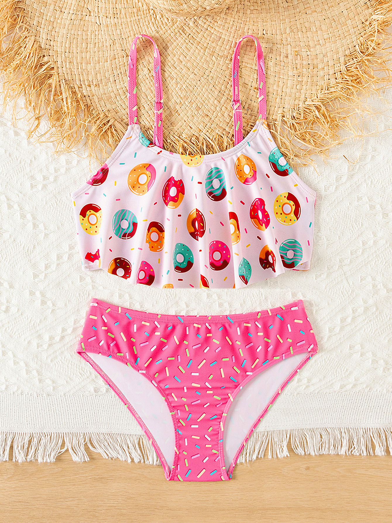 Donut Print Ruffle Girls 2 Pie - Outdoor Kid review and price