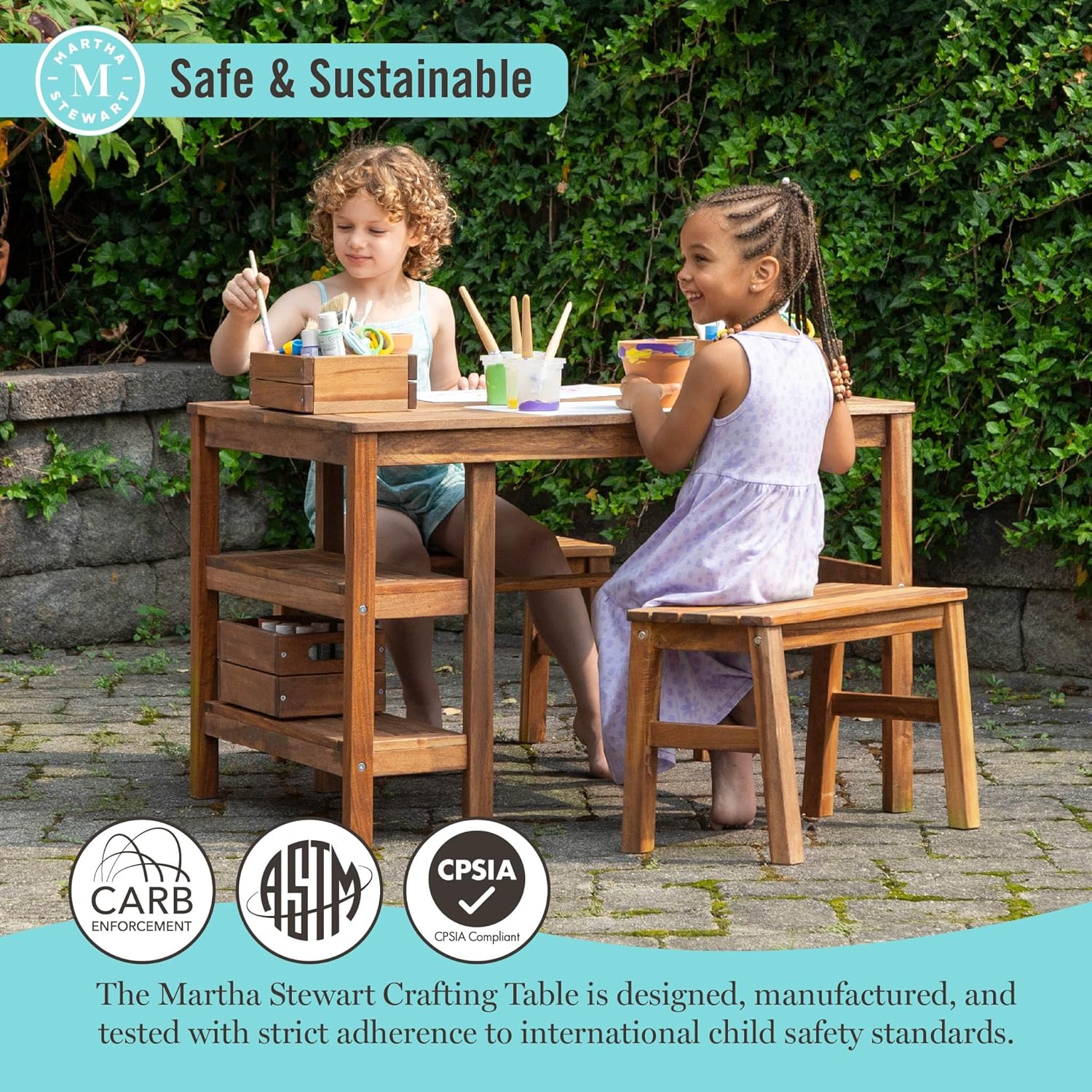 Kids Outdoor Table & Bench Set - Kids Outdoor Wooden Table review and price