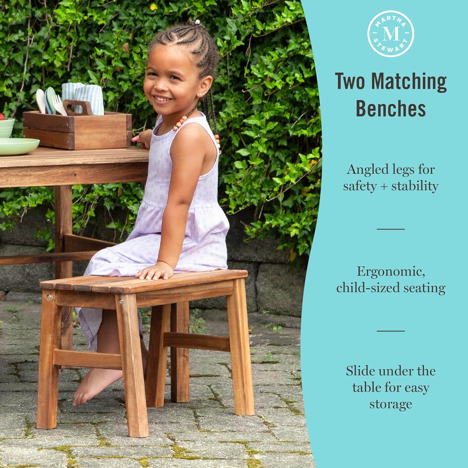 Kids Outdoor Table & Bench Set - Kids Outdoor Wooden Table review and price