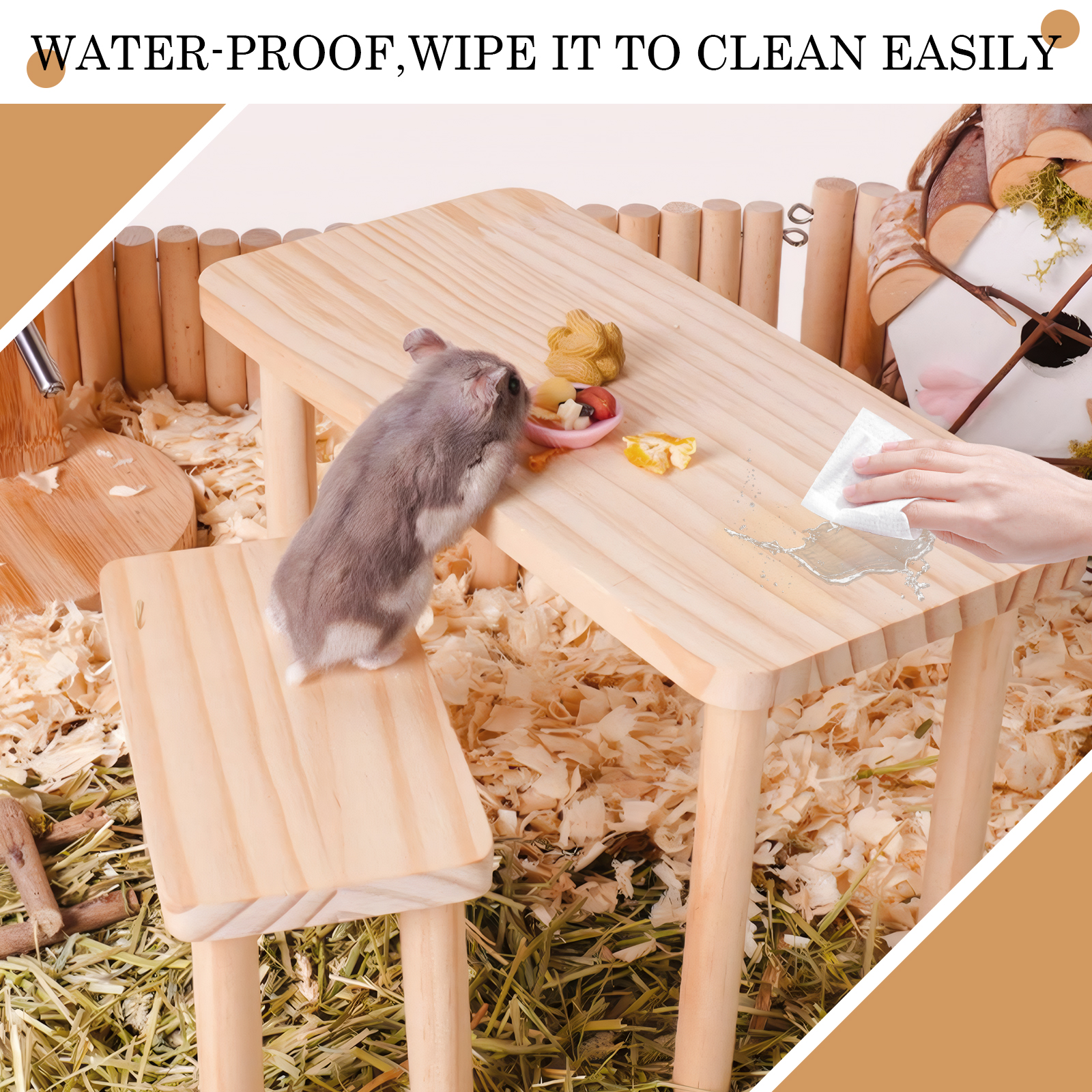 Wooden Hamster Play Table Plat - Kids Outdoor Wooden Table review and price