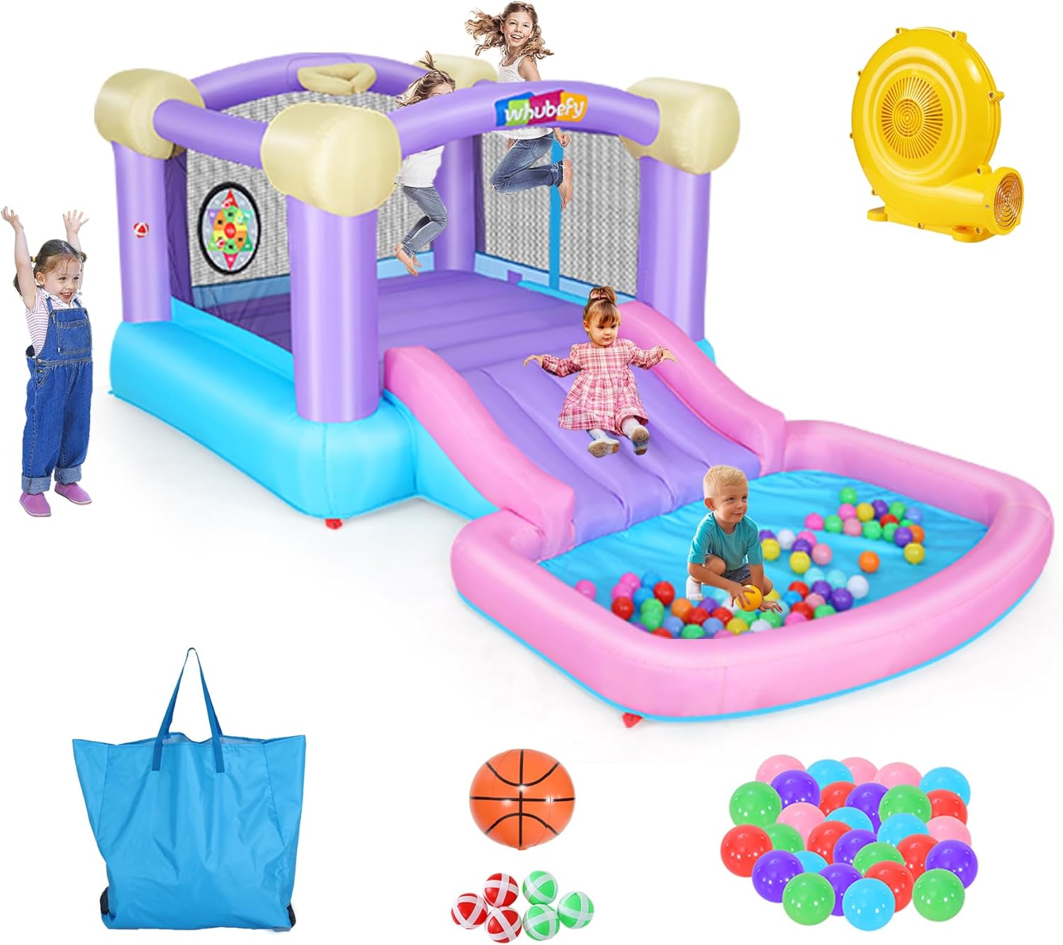 Kids Inflatable Bounce House w - Kids Outdoor Jumping review and price