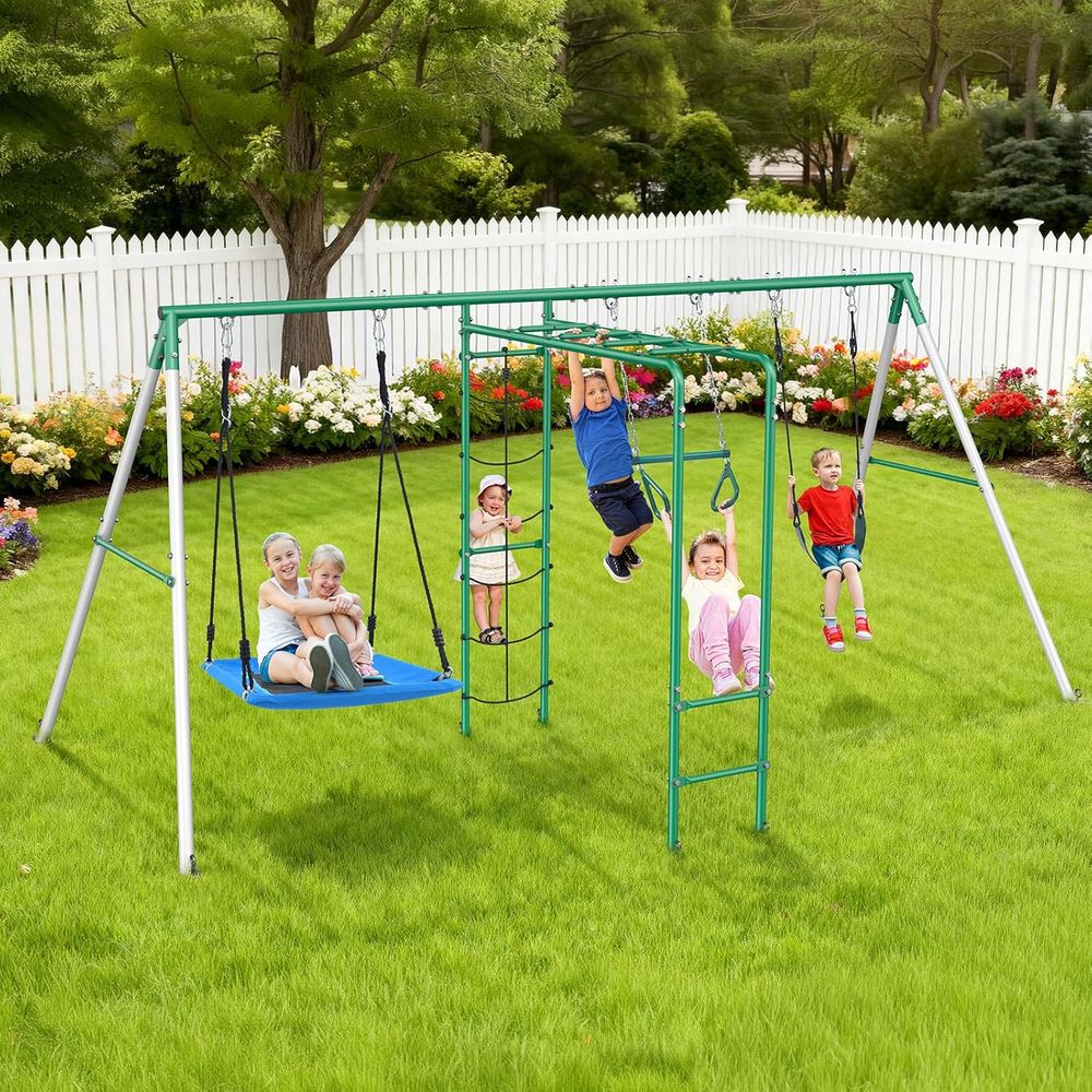 Swing Sets or Backyard with Mo - Kids Outdoor Monkey Bar Set review and price