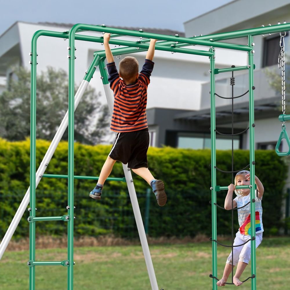 Swing Sets or Backyard with Mo - Kids Outdoor Monkey Bar Set review and price
