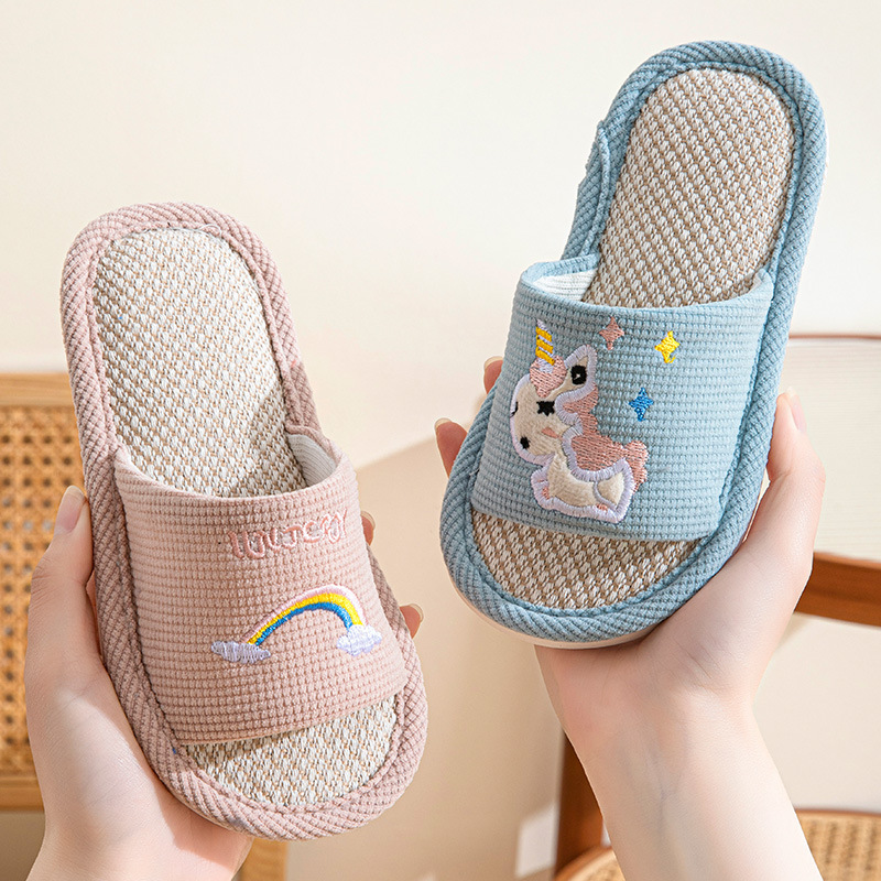 Hemp Cartoon Slippers Children - Kids Outdoor Obstacle Course review and price