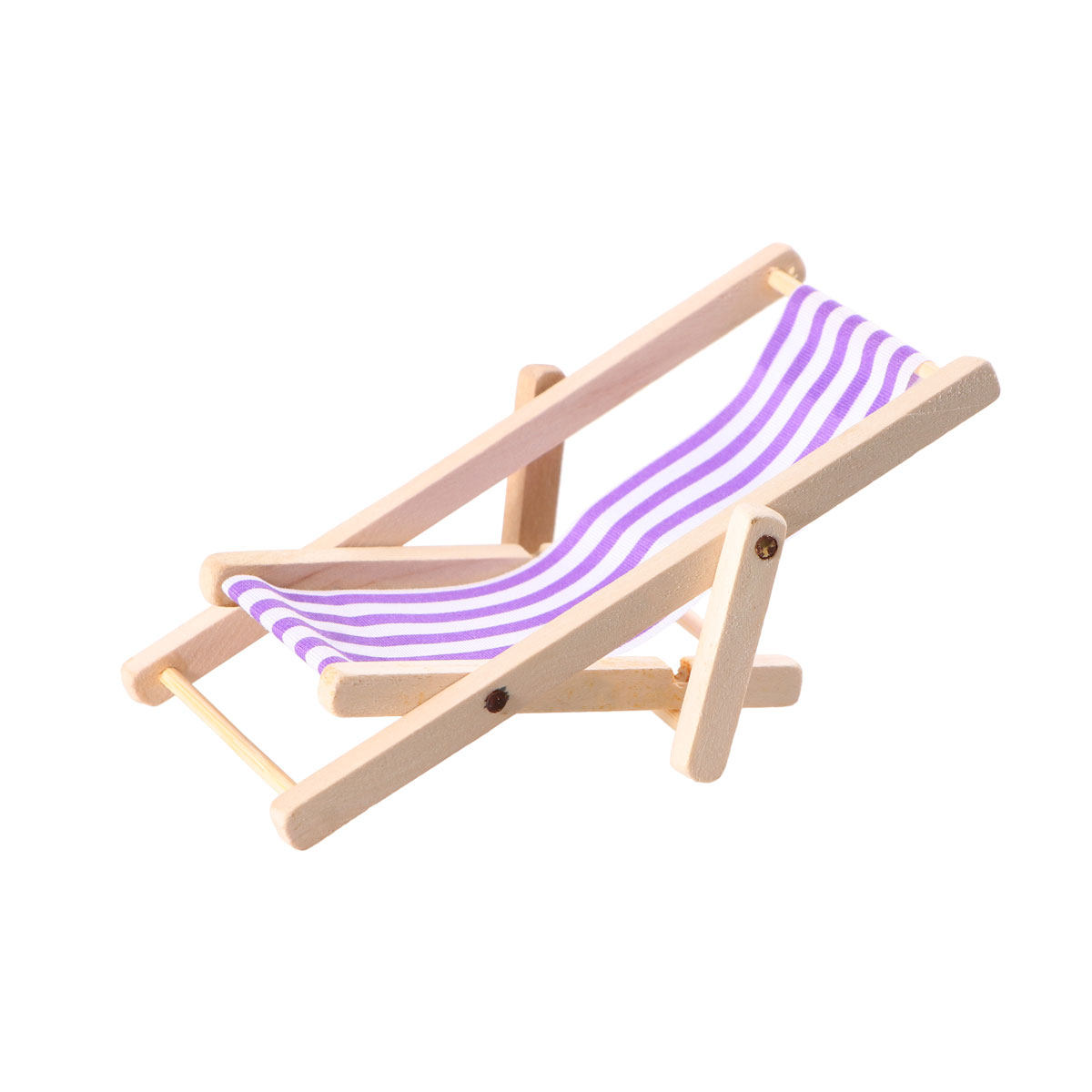 1Pcs Wooden Beach Chair Miniat - Kids Outdoor House Accessories review and price