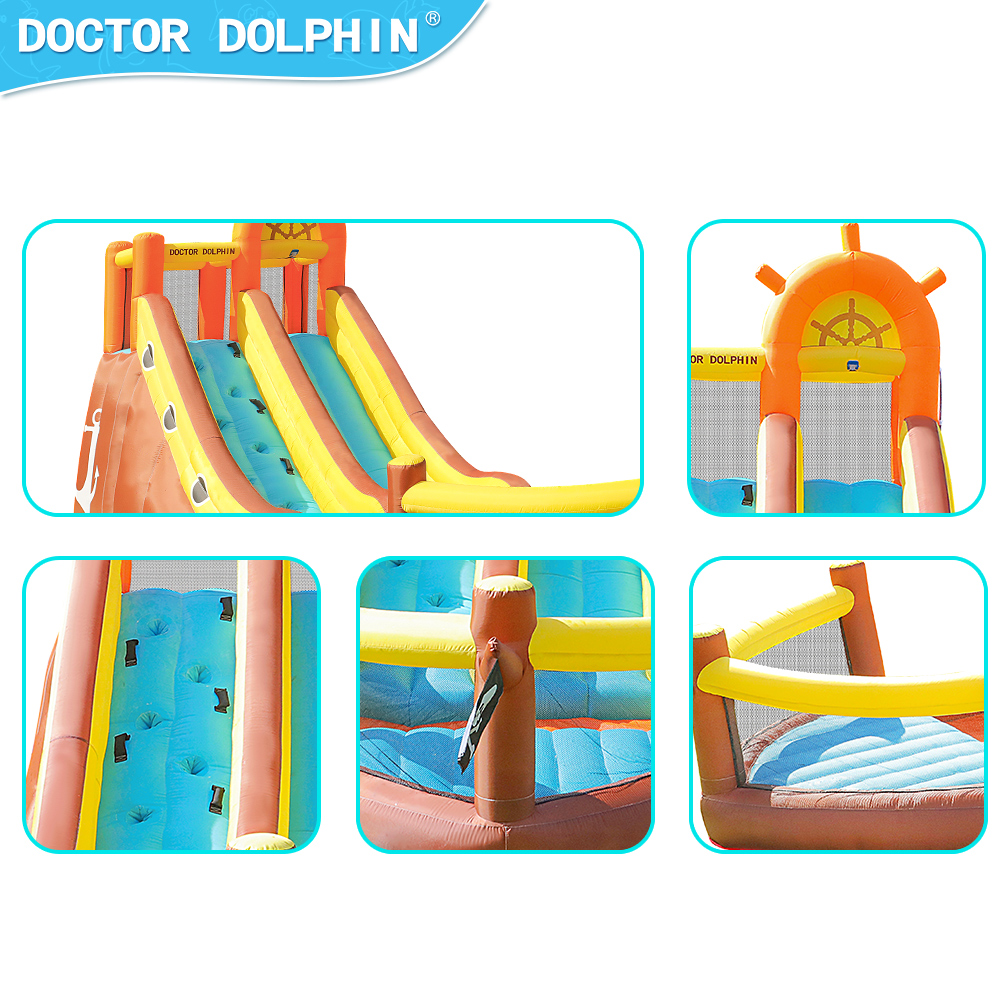 Doctor Dolphin Pirate Ship Out - Kids Outdoor Jumping review and price