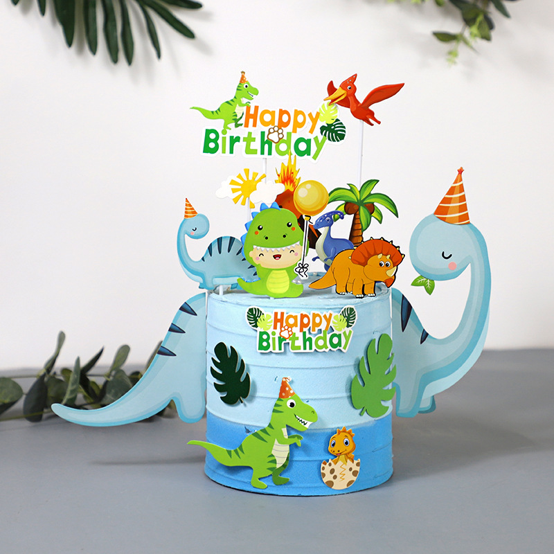 Cartoon Dinosaur Cake Decorati - Kids Outdoor Merry Go Round review and price