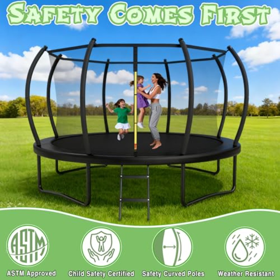 Outdoor kids trampoline with s - Kids Outdoor Ladder review and price