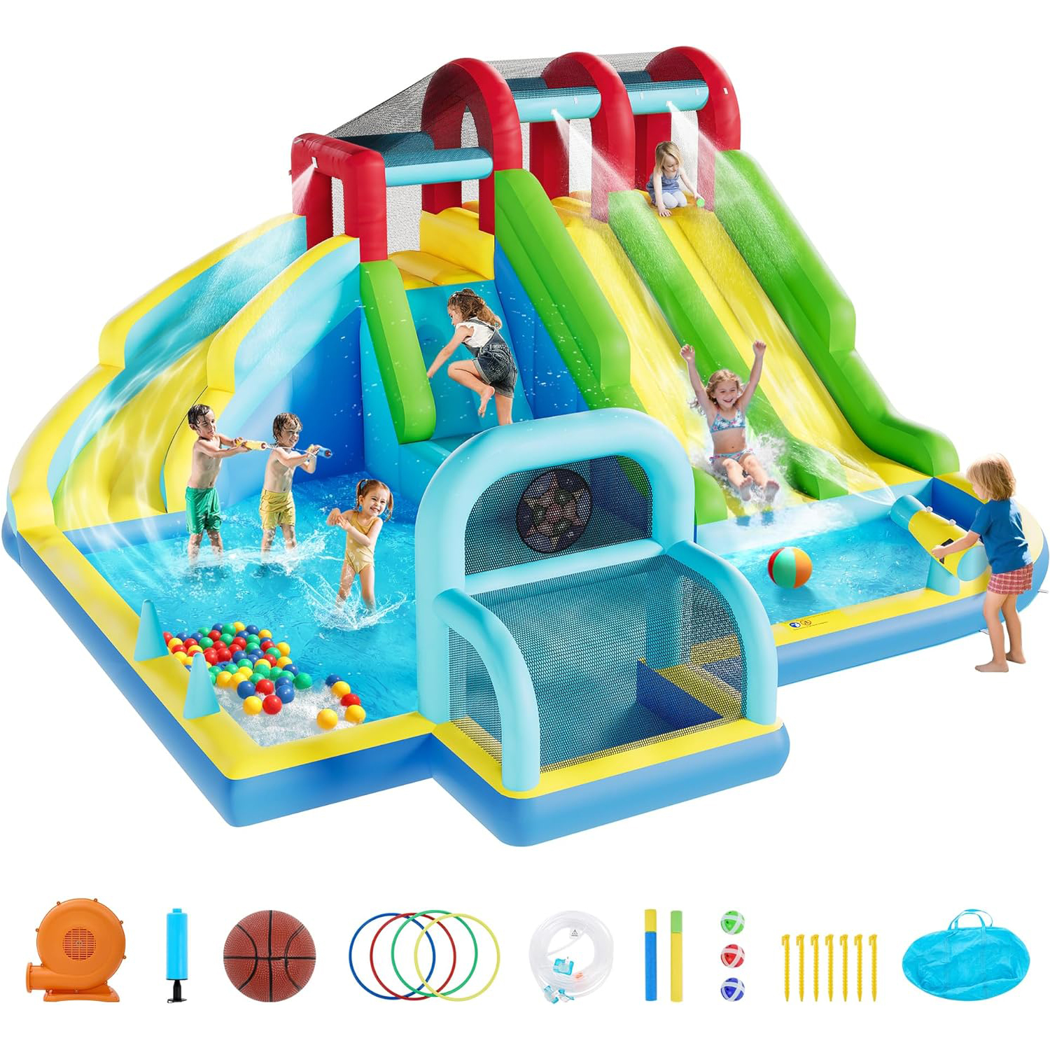 Inflatable Bounce House Oxford - Kids Outdoor House Accessories review and price