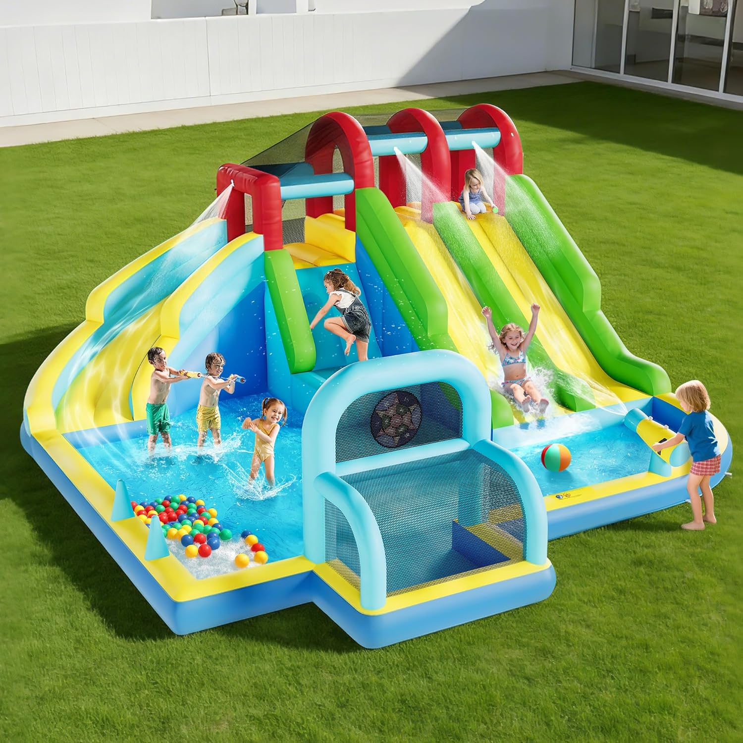 Inflatable Bounce House Oxford - Kids Outdoor House Accessories review and price