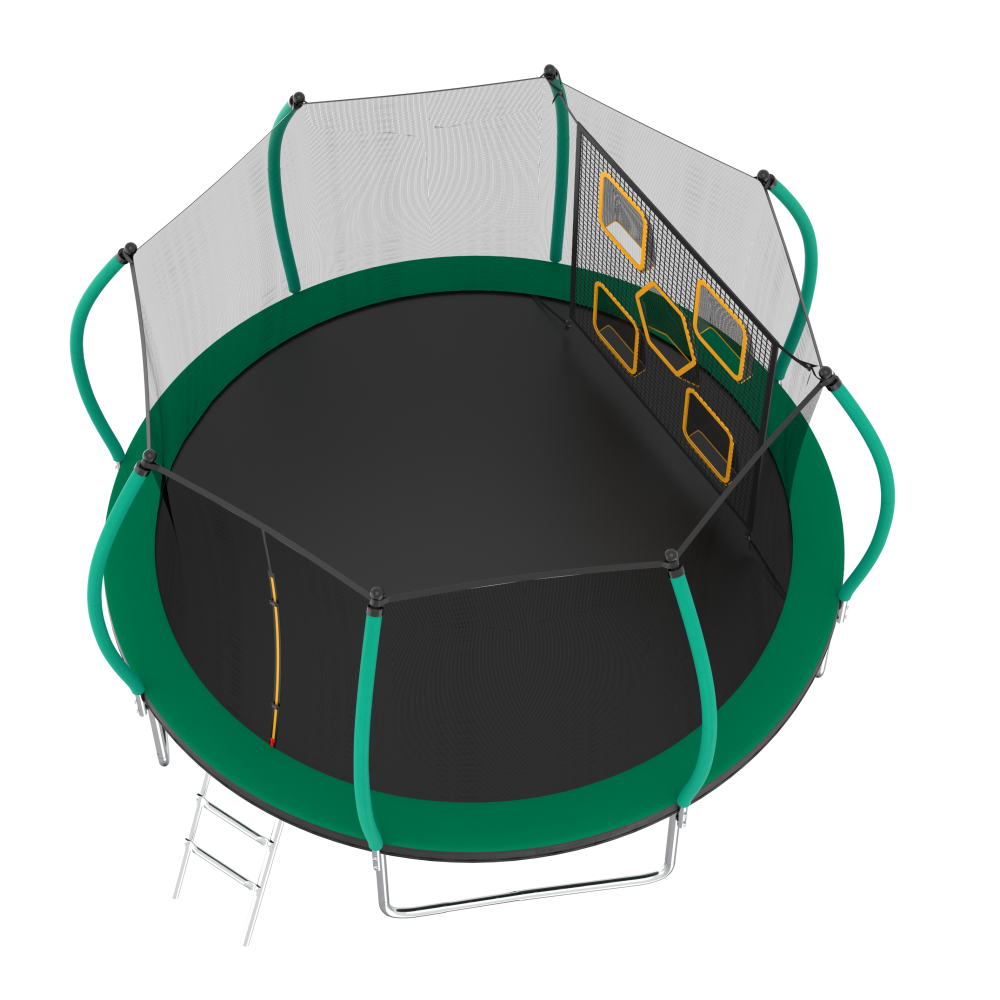 14FT Trampoline with Enclosure - Kids Outdoor Ladder review and price