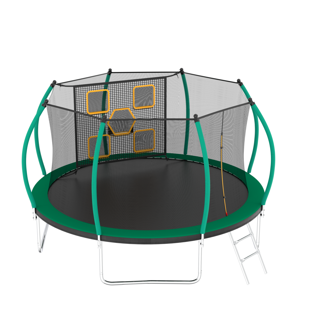 14FT Trampoline with Enclosure - Kids Outdoor Ladder review and price