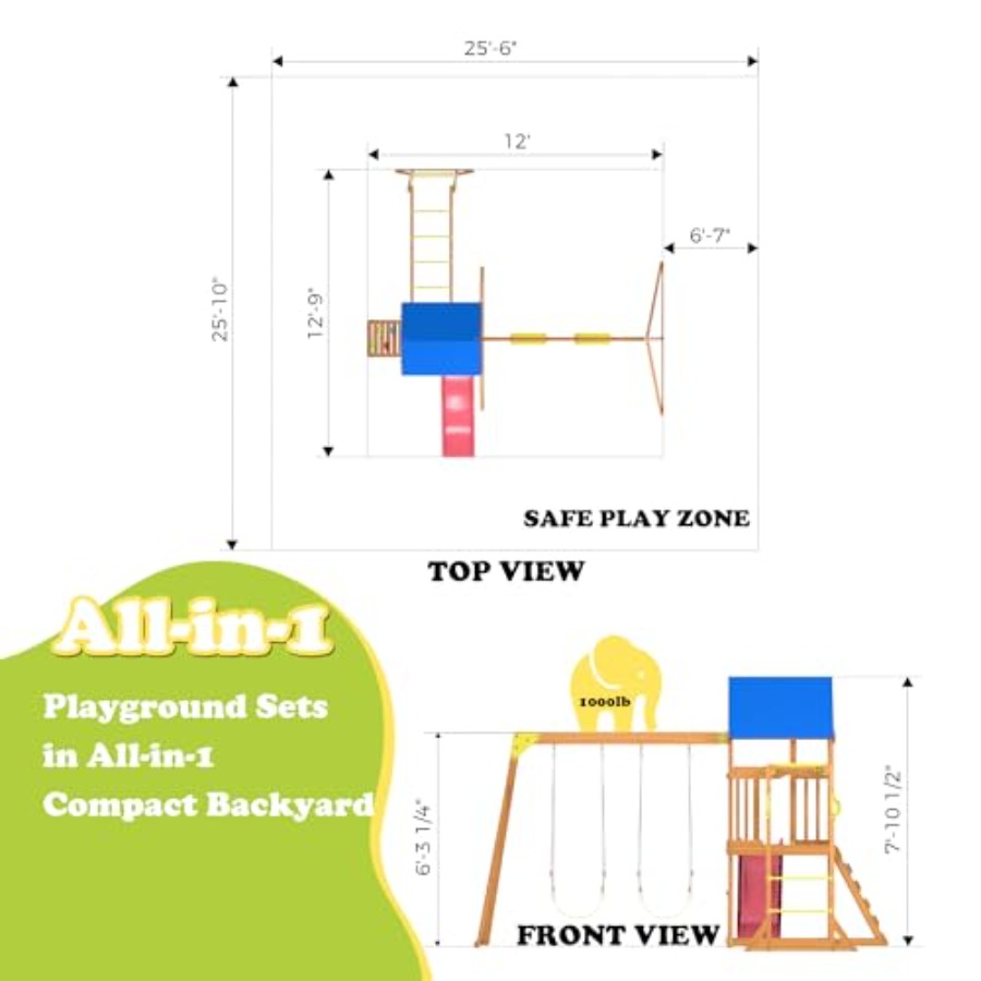 Backyard playground set with m - Kids Outdoor Monkey Bar Set review and price