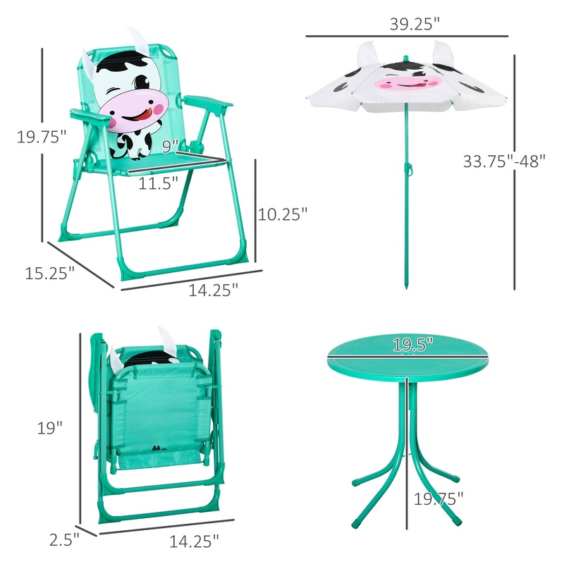Outdoor Folding Kids Table and - Kids Outdoor Furniture review and price