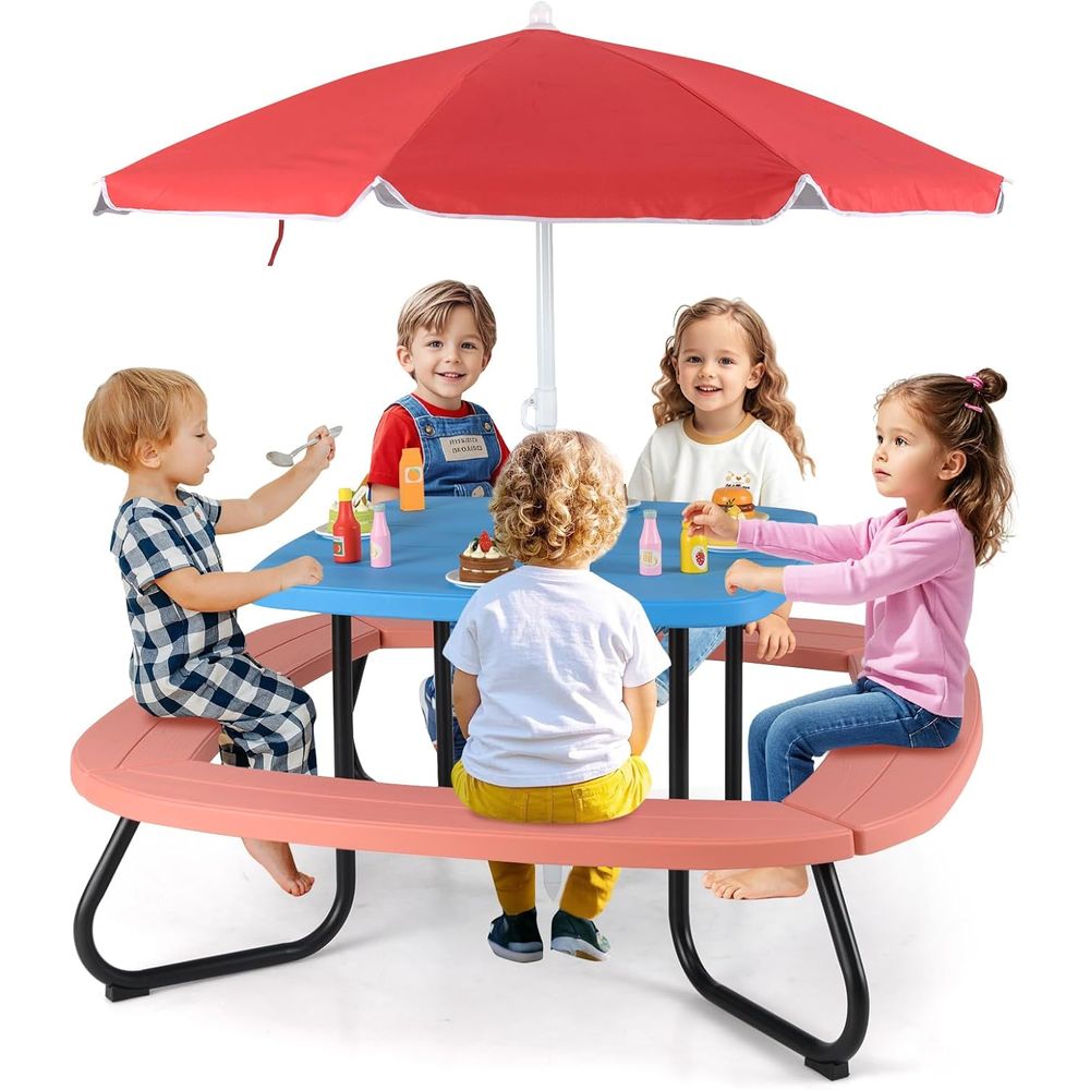 Kids Picnic Table, 8 Person To - Kids Outdoor Wooden Table review and price