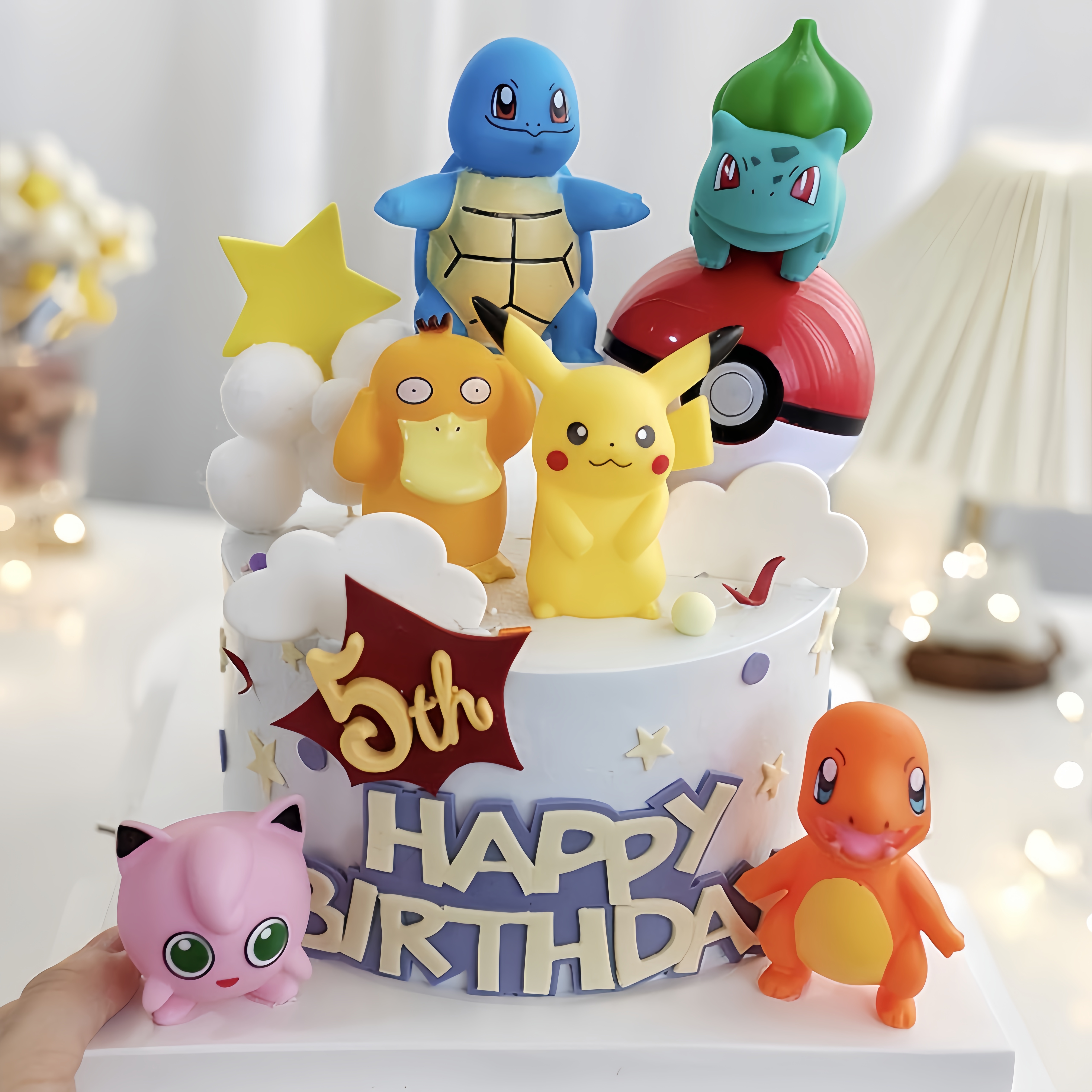 6Pcs/set Pokemon Monster Cake  - Kids Outdoor Merry Go Round review and price