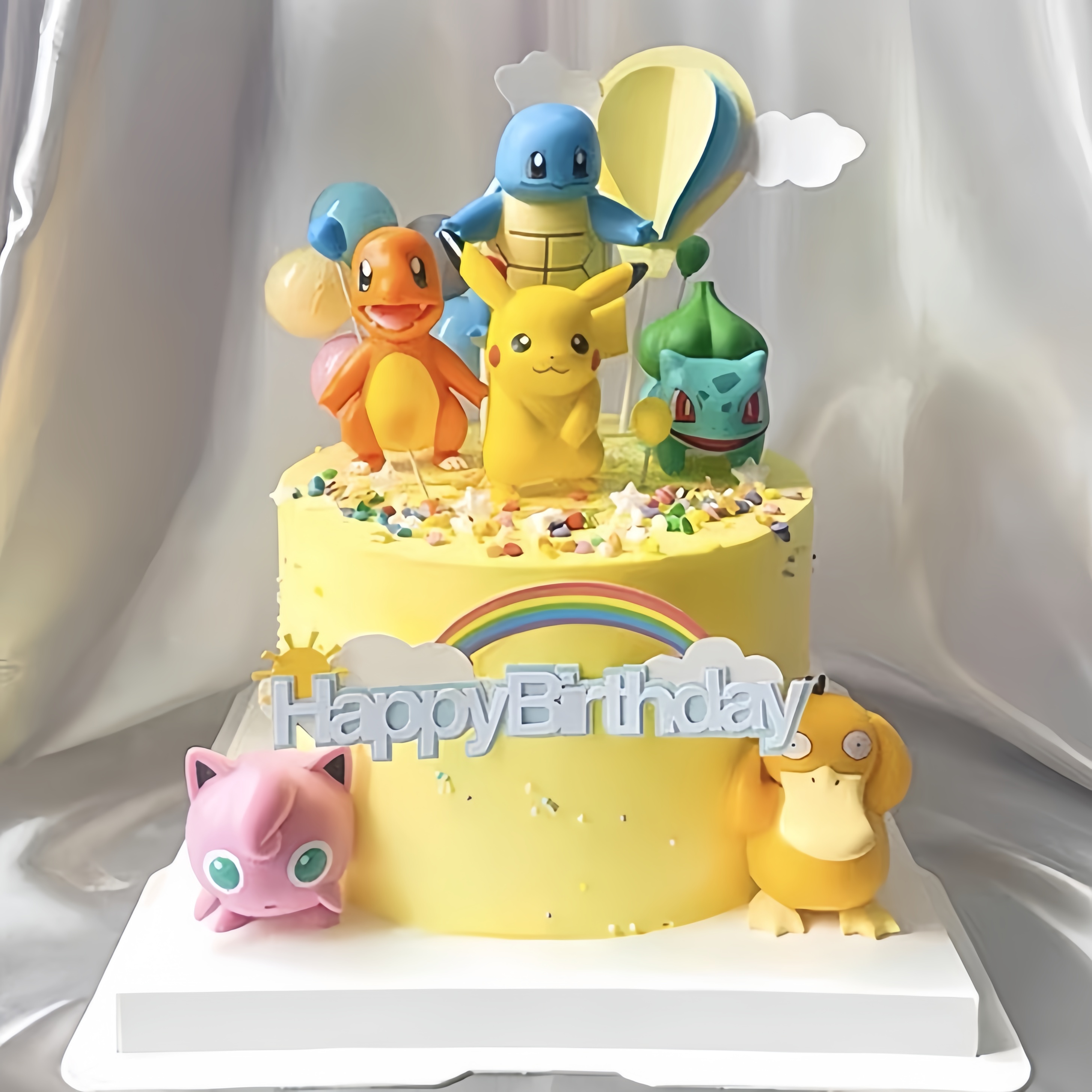6Pcs/set Pokemon Monster Cake  - Kids Outdoor Merry Go Round review and price