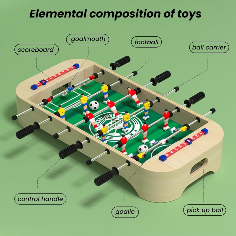 Mini Wooden Table Football Gam - Kids Outdoor Wooden Table review and price