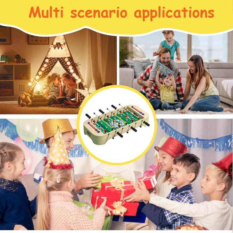 Mini Wooden Table Football Gam - Kids Outdoor Wooden Table review and price