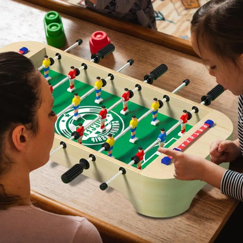 Mini Wooden Table Football Gam - Kids Outdoor Wooden Table review and price