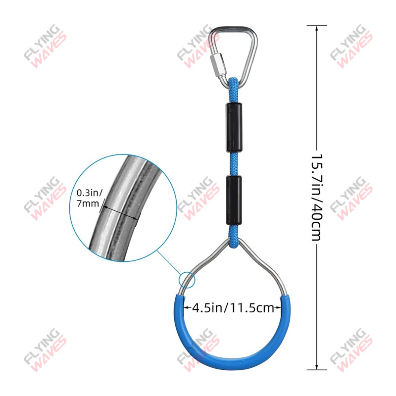 Kids Hanging GYM Ring Swing Cl - Kids Outdoor Obstacle Course review and price