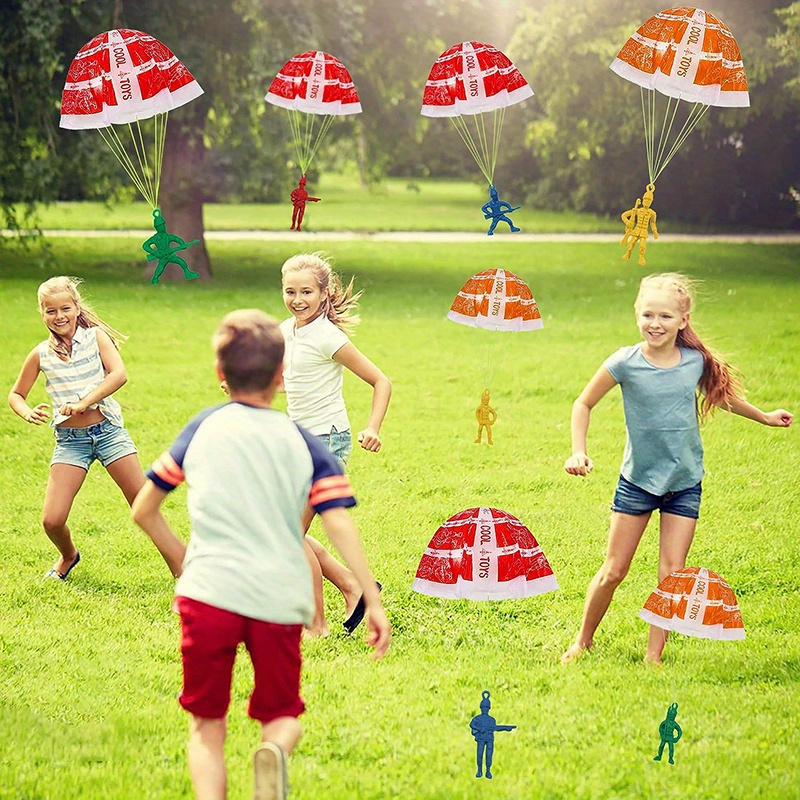 10/100pcs Parachute Toys for K - Kids Outdoor Birthday Party Ideas review and price