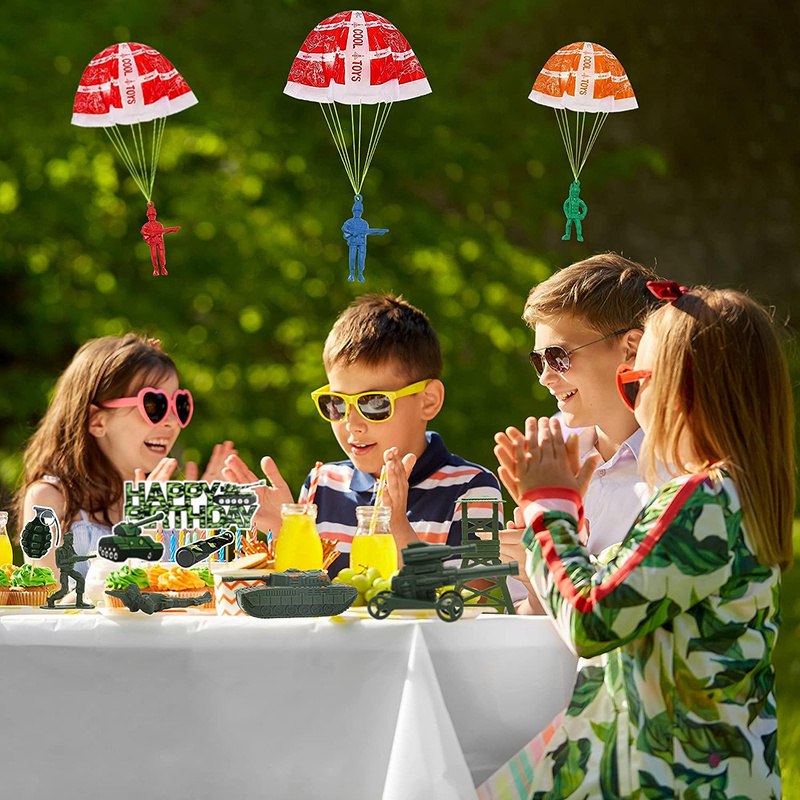 10/100pcs Parachute Toys for K - Kids Outdoor Birthday Party Ideas review and price