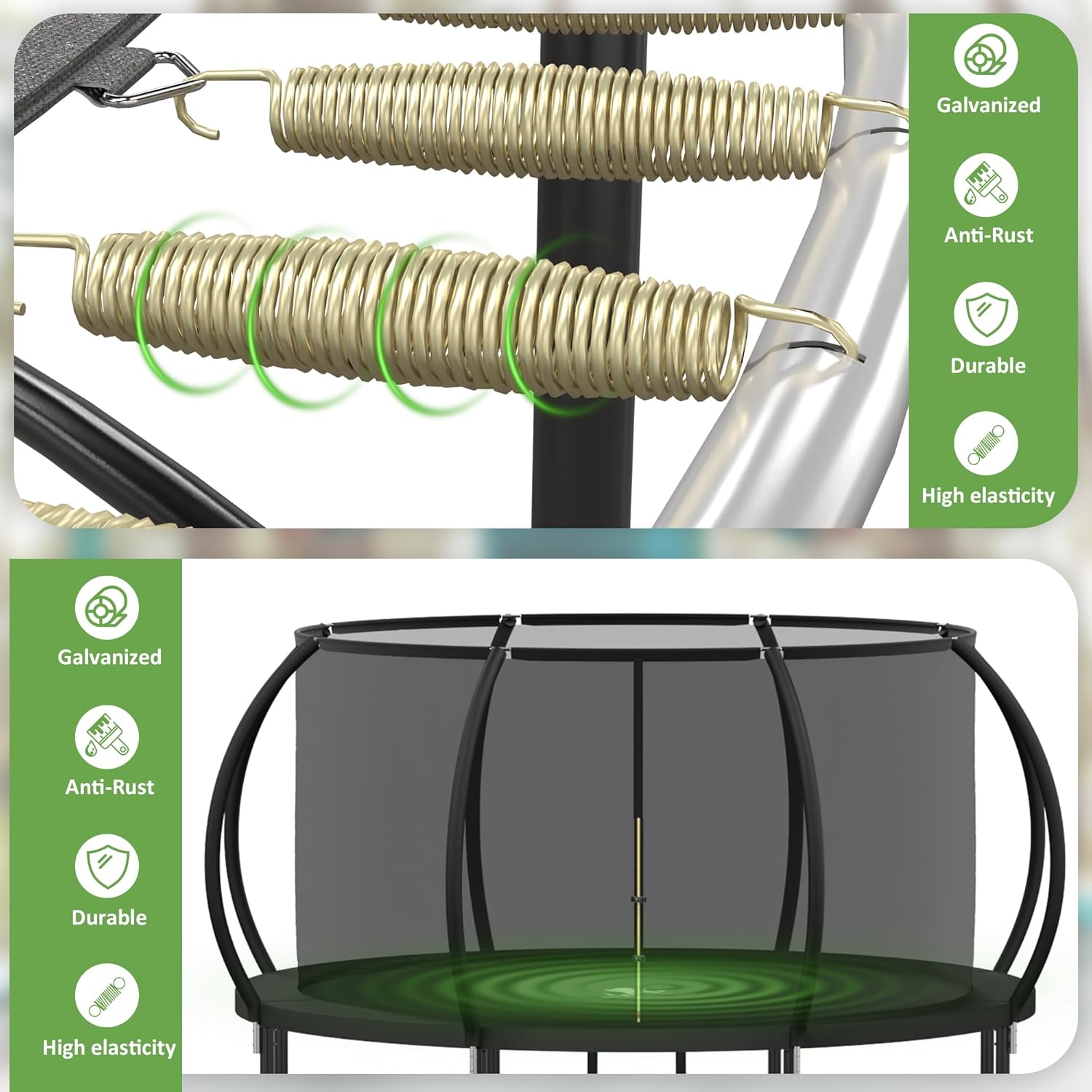 10FT Outdoor Trampoline with N - Kids Outdoor Ladder review and price