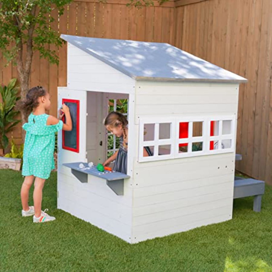 Outdoor playhouse for kids: wh - Kids Outdoor Wooden Table review and price