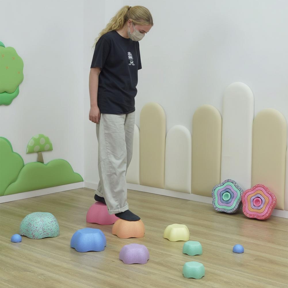 Flower Stepping Stones for Kid - Kids Outdoor Obstacle Course review and price