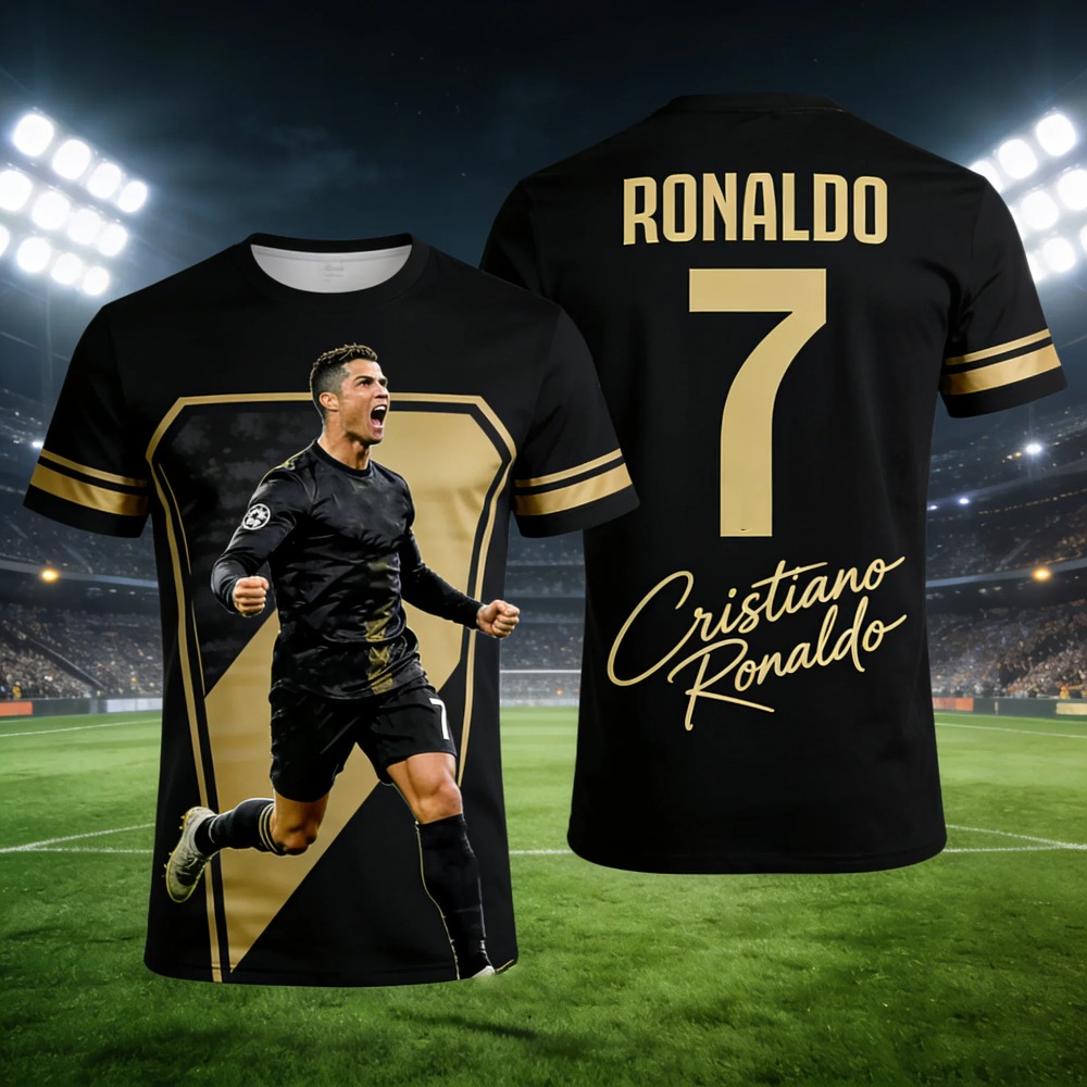 Ronaldo's Summer 3D Printed Fa - Kids Outdoor Wear review and price