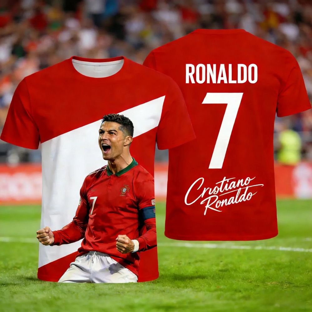 Ronaldo's Summer 3D Printed Fa - Kids Outdoor Wear review and price