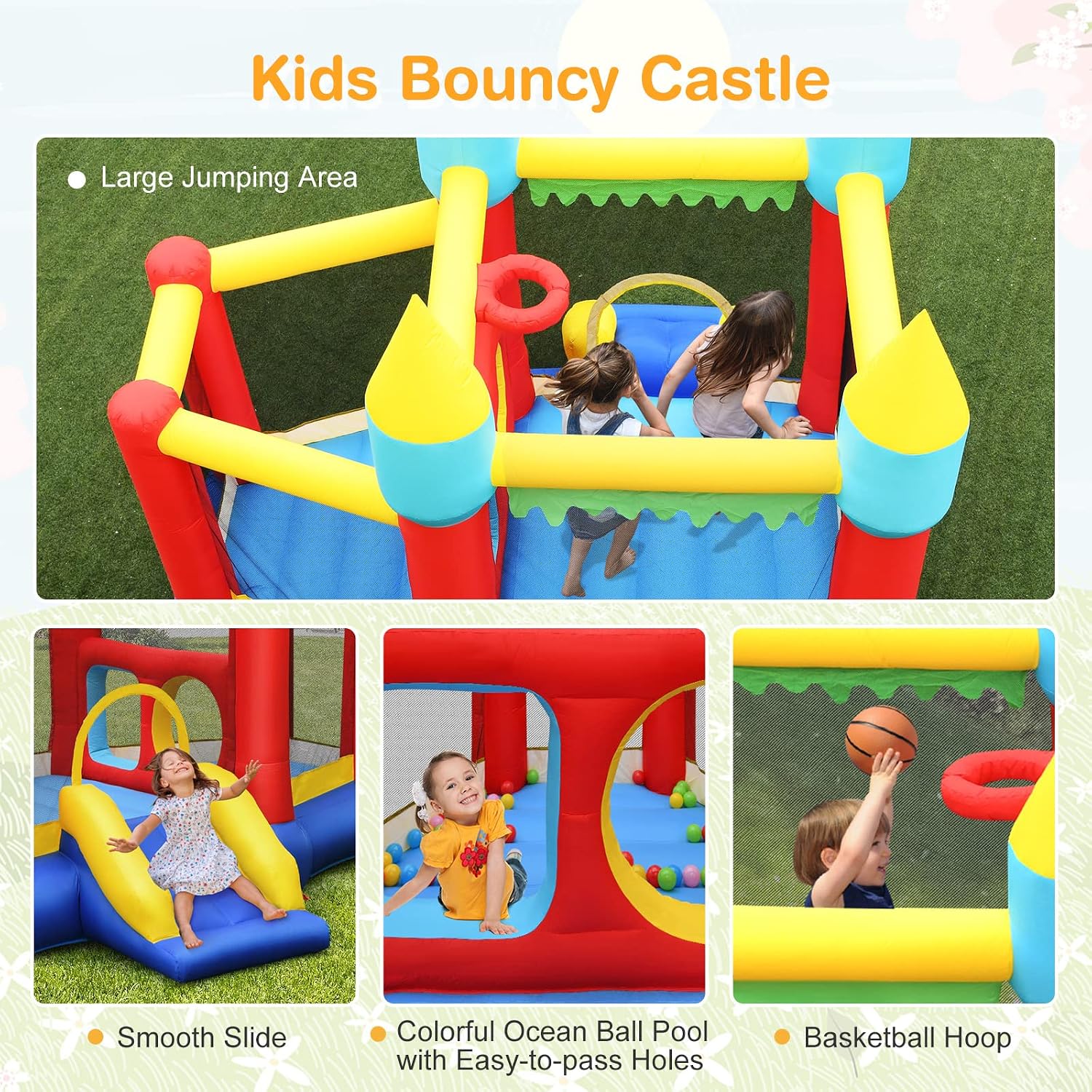 Inflatable Bounce Castle for K - Kids Outdoor Jumping review and price