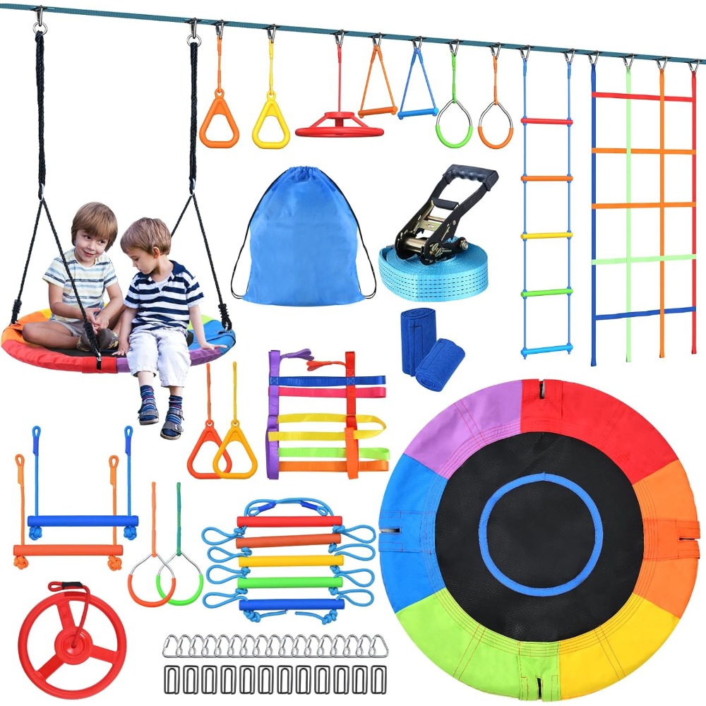 Outdoor Ninja Warrior Obstacle - Kids Outdoor Ninja Course review and price