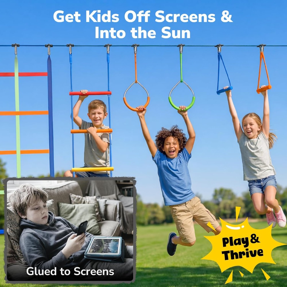 Outdoor Ninja Warrior Obstacle - Kids Outdoor Ninja Course review and price
