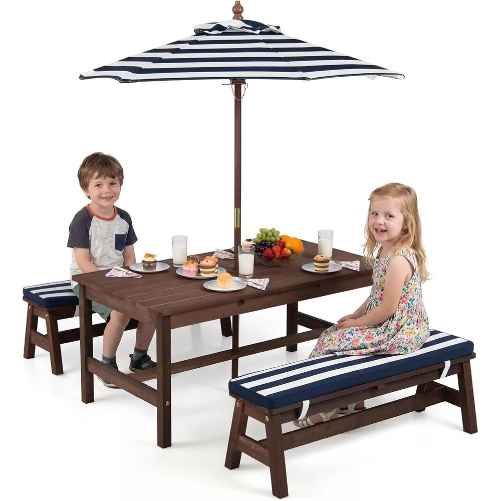 Kids Picnic Table, ir Wood Tod - Kids Outdoor Wooden Table review and price