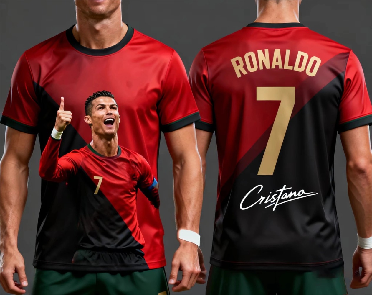 Ronaldo's Summer 3D Printed Fa - Kids Outdoor Wear review and price