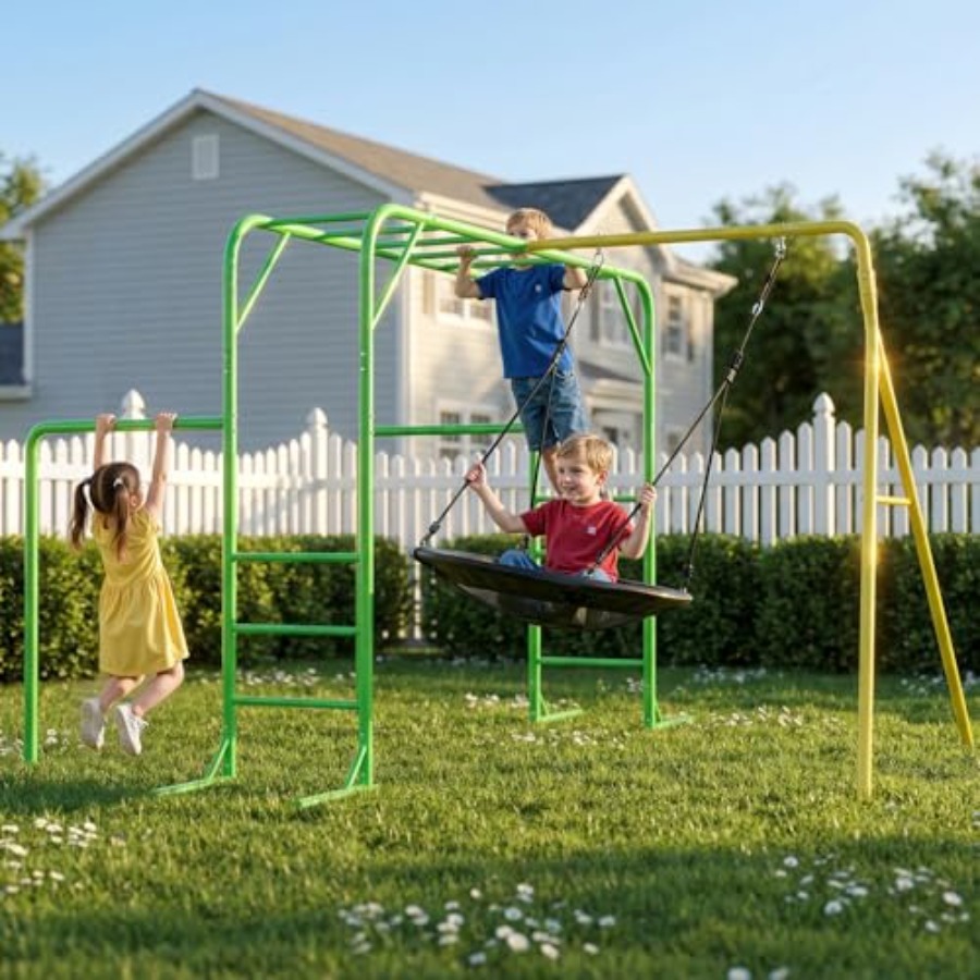 Monkey Bars Set for Backyard w - Kids Outdoor Monkey Bar Set review and price